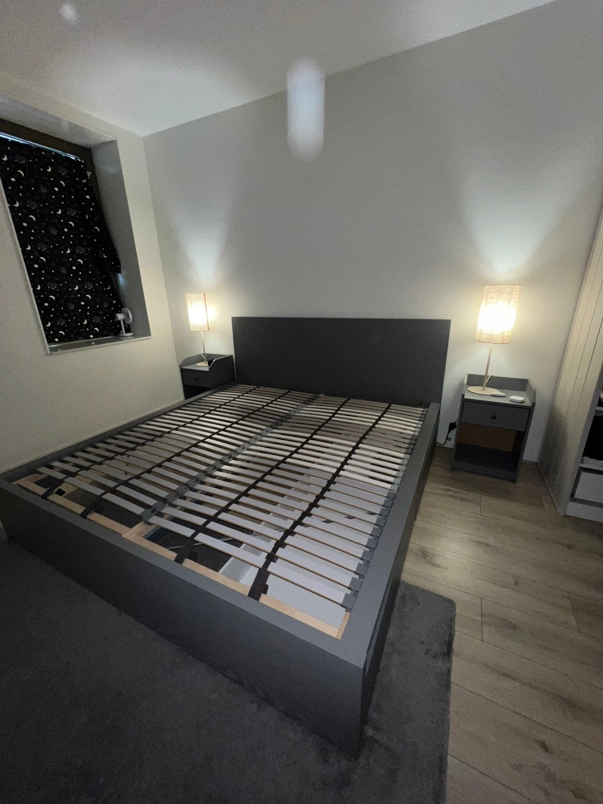 IKEA MALM bed + lattenbodem, Huis en Inrichting, Slaapkamer | Bedden, Ophalen, Wit, Tweepersoons, 140 cm