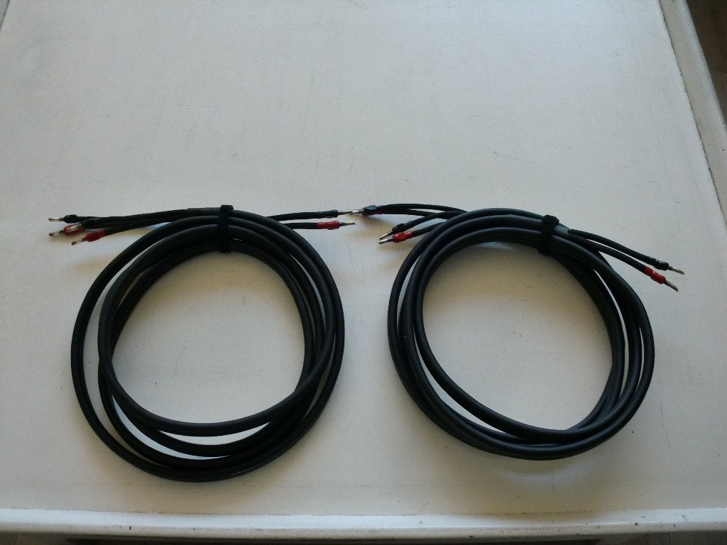 Slate audioquest double quadhelixes Bi-wire (VL v rocket 33), Overige typen, Ophalen of Verzenden, Zo goed als nieuw, 150 watt of meer
