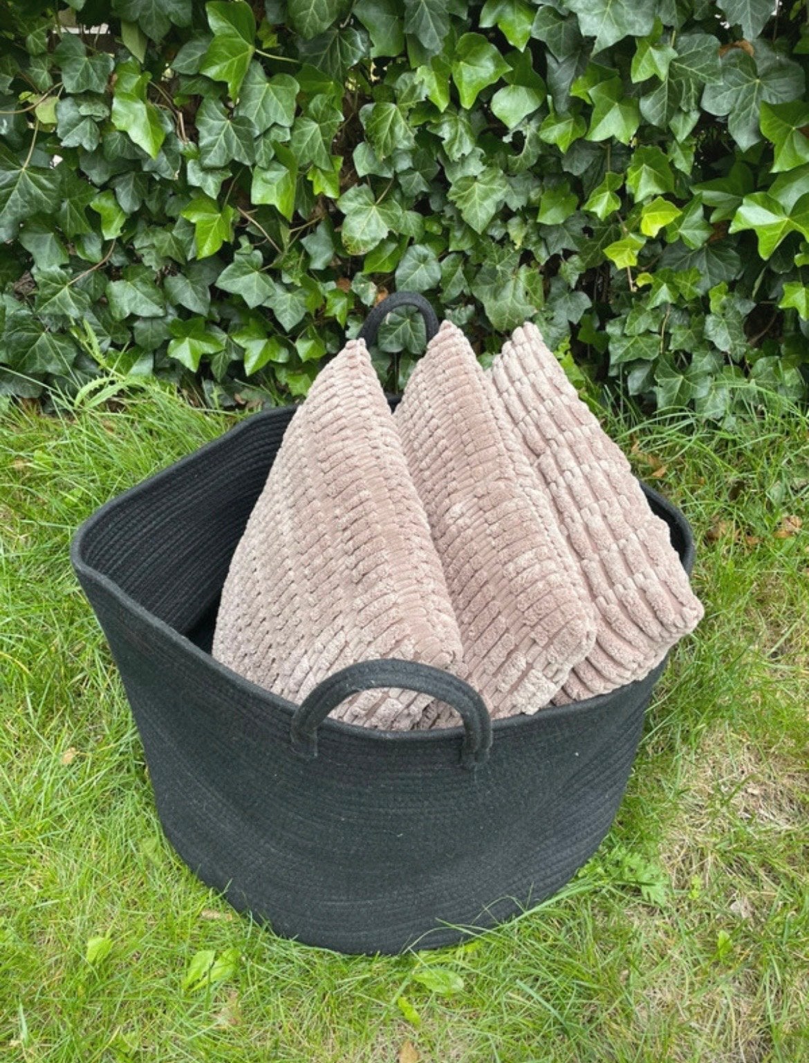 Zwarte mand gratis ophalen, Ophalen, Met handvatten, Gebruikt, Mand