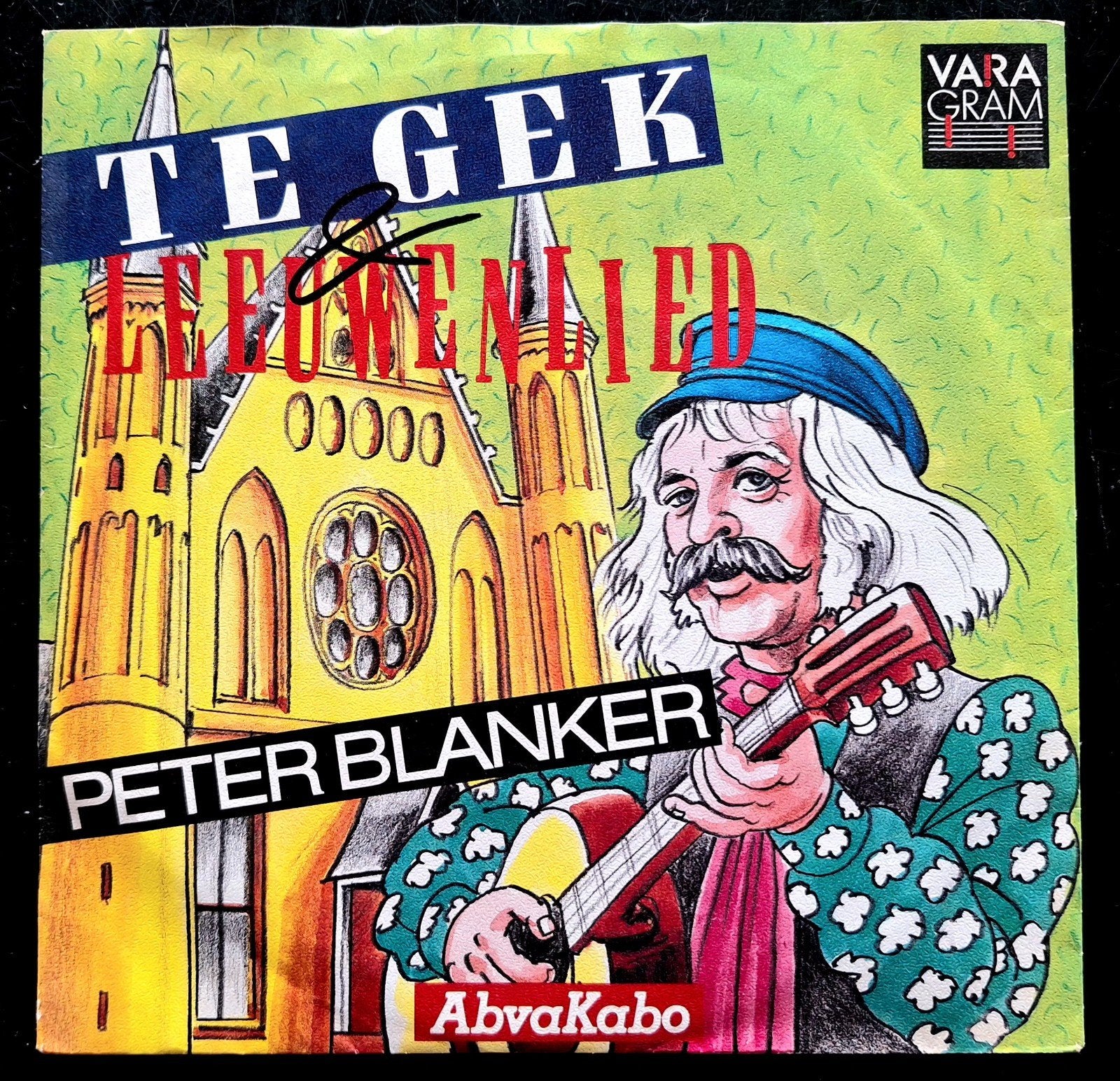 7"/SINGLE  PETER BLANKER - Te Gek / Leeuwenlied, Cd's en Dvd's, Vinyl Singles, Ophalen of Verzenden, Gebruikt, Nederlandstalig