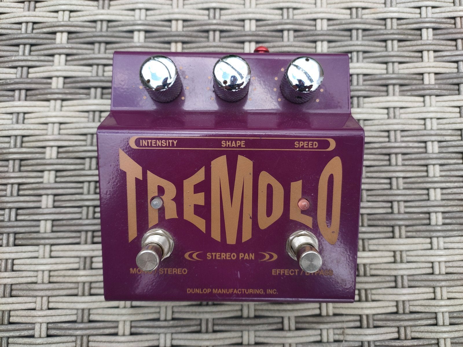 Dunlop Tremolo Stereo Pan Gitaar Effectpedaal, Muziek en Instrumenten, Ophalen of Verzenden, Gebruikt, Overige typen