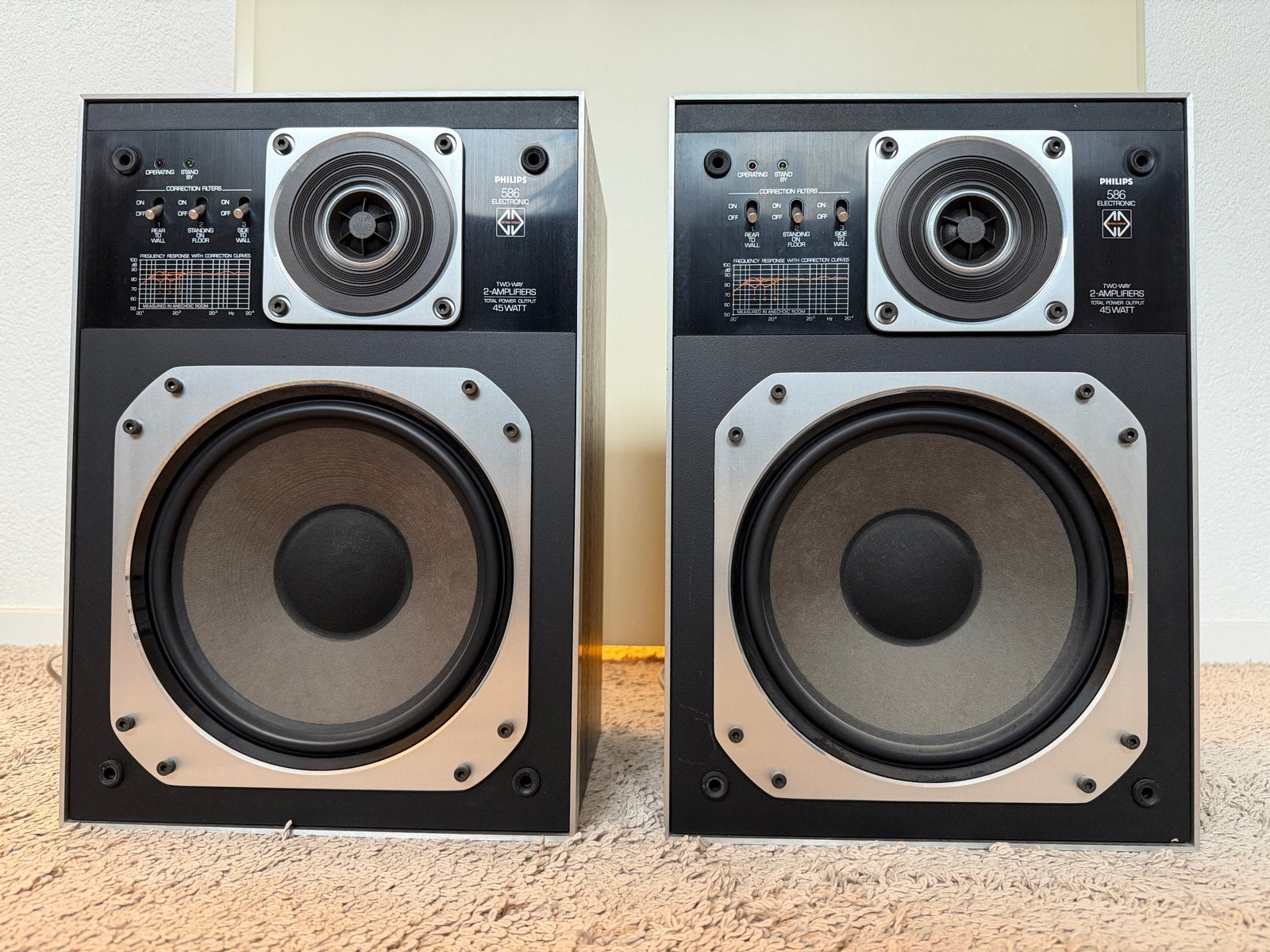 Philips 22AH586 MFB luidsprekers - Gereviseerd - zeer mooi, Ophalen, Philips, Refurbished, Minder dan 60 watt