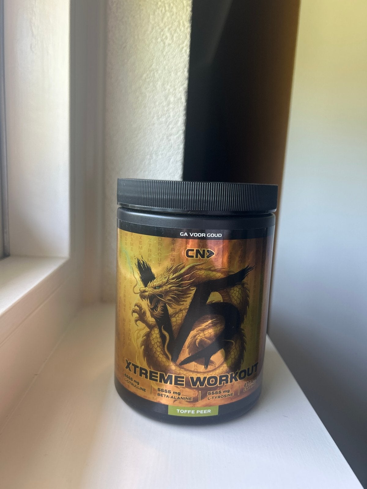 Pre Workout V5 Joel Beukers Clean Nutrition - Toffe Peer, Ophalen of Verzenden, Nieuw, Poeder of Drank