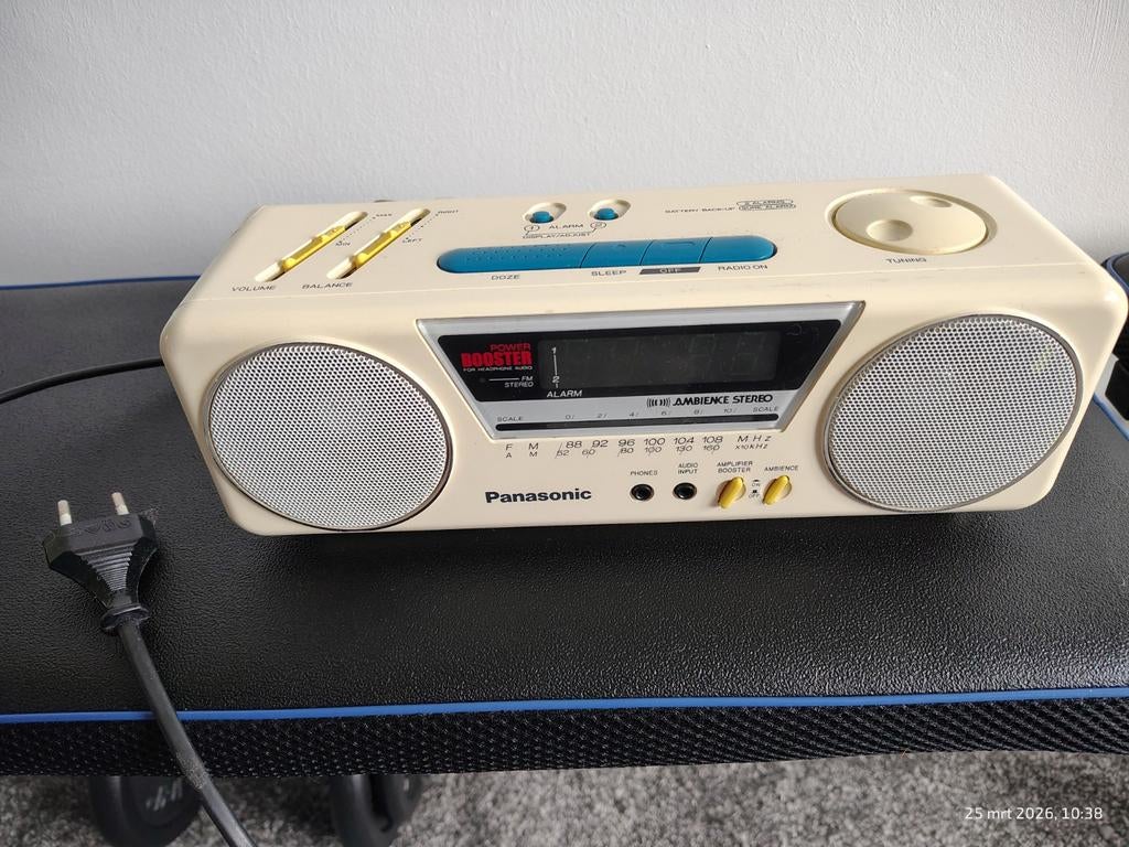 Vintage Panasonic fm radio, goed geluid. Jaren 80 90., Audio, Tv en Foto, Radio's, Ophalen of Verzenden, Gebruikt, Radio