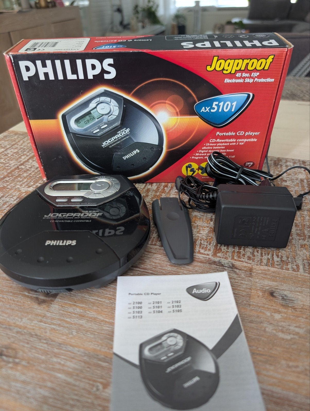 Philips Jogproof AX5101 discman. Compleet in doos, Ophalen of Verzenden, Discman