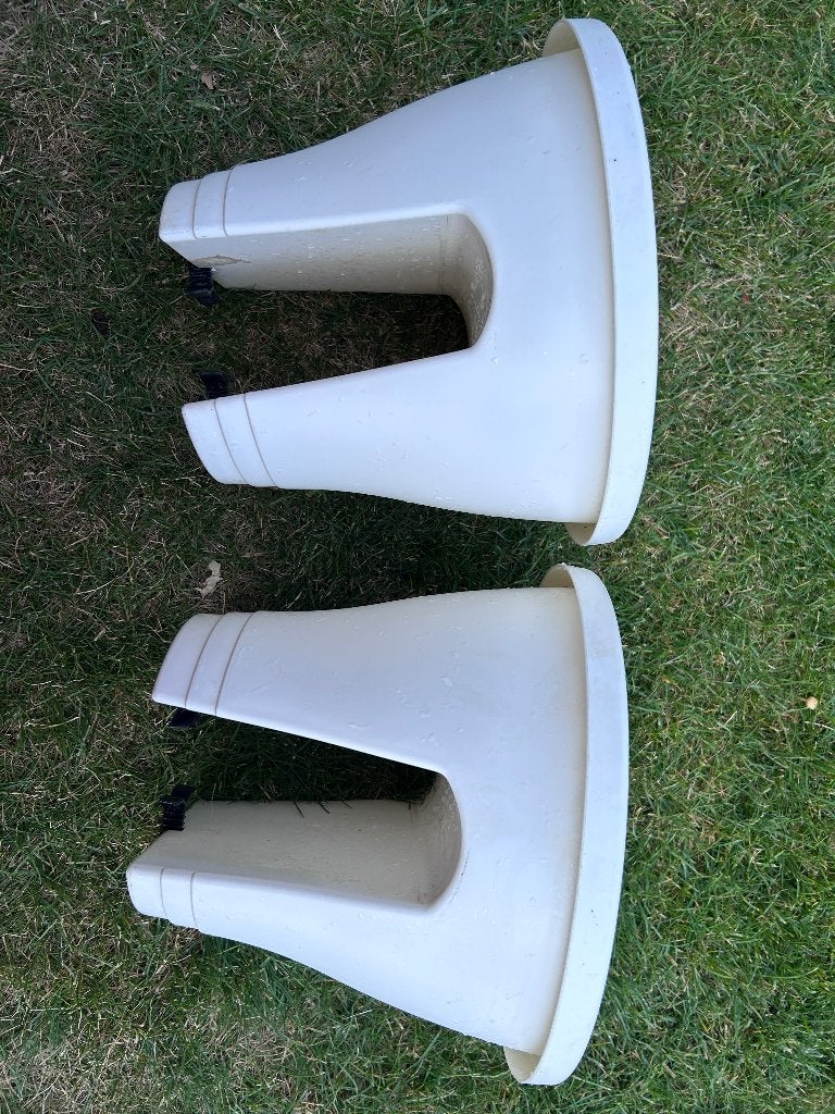 Balkon bak 2 stuks, Ophalen, Kunststof, Gebruikt, Minder dan 30 cm