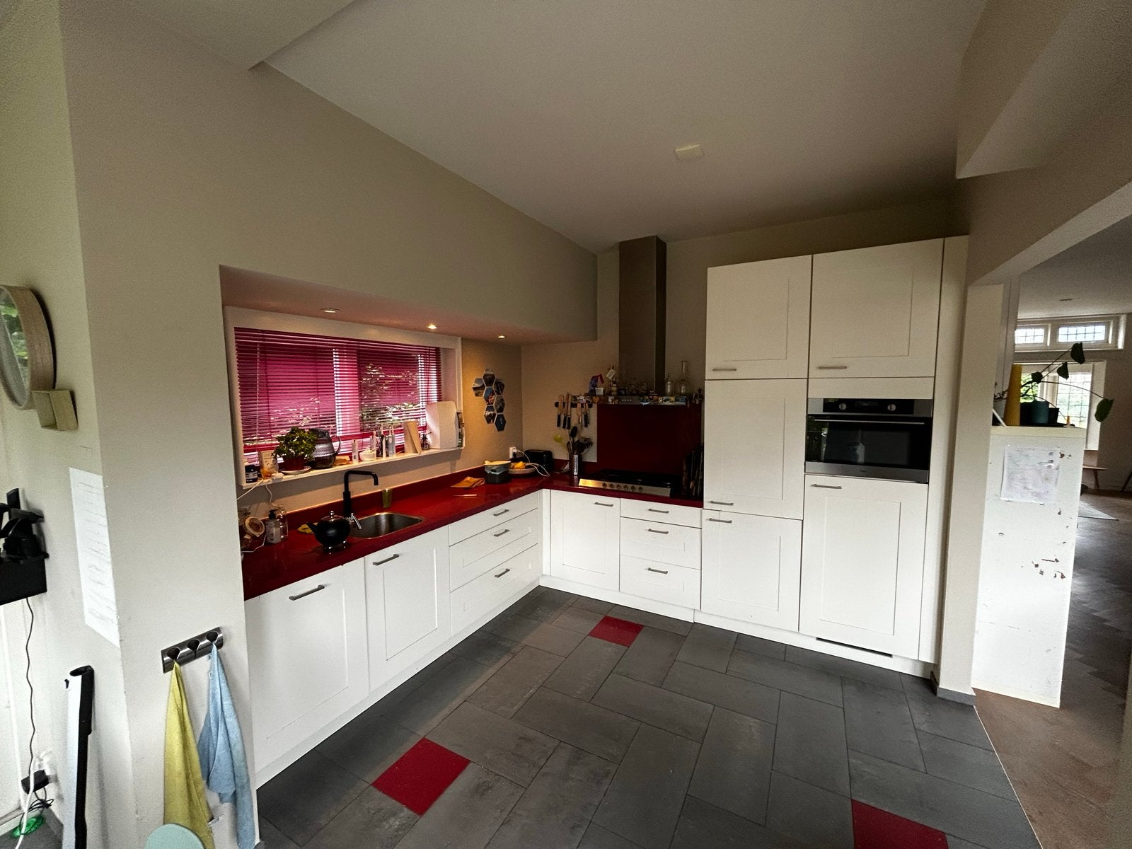 Gratis af te halen keuken inclusief koelkast, Huis en Inrichting, Ophalen, Gebruikt, Overige materialen, Wit