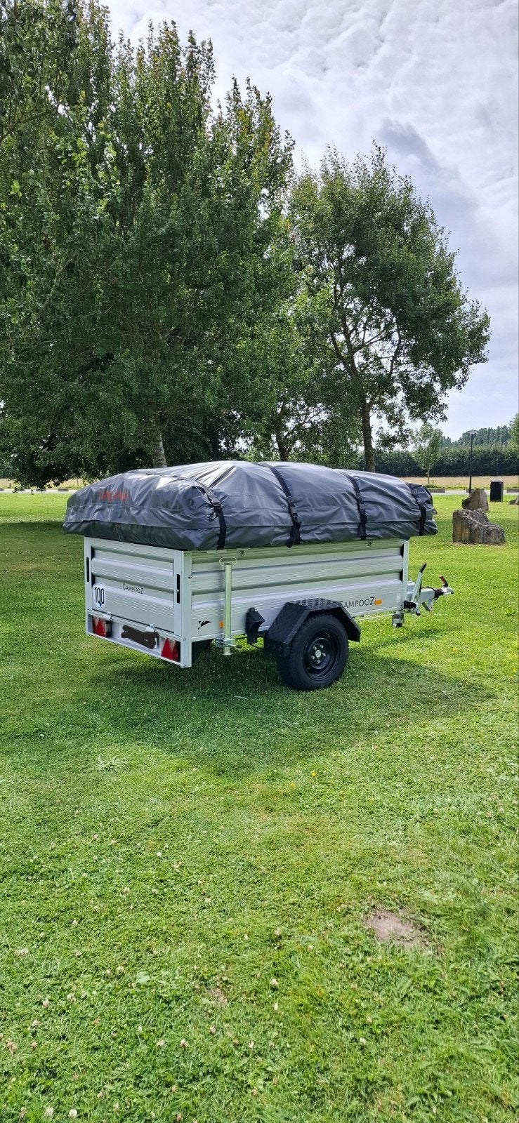 Campooz Lazy Jack 2024 'Allroad' met keuken - Tempo 100, Caravans en Kamperen, Vouwwagens, Ophalen, Beige, Aanwezig, Campooz
