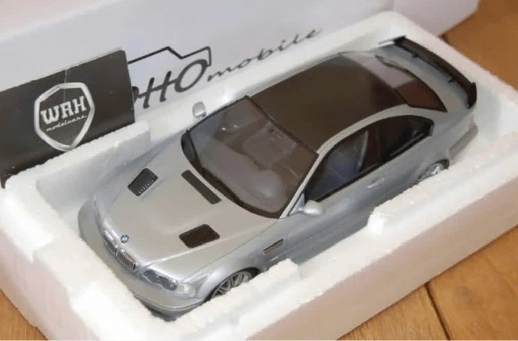 1:18 BMW M3 E46 GTR STREET silver Otto mobile OT1128 WRH, Verzenden, Zo goed als nieuw, Auto, OttOMobile