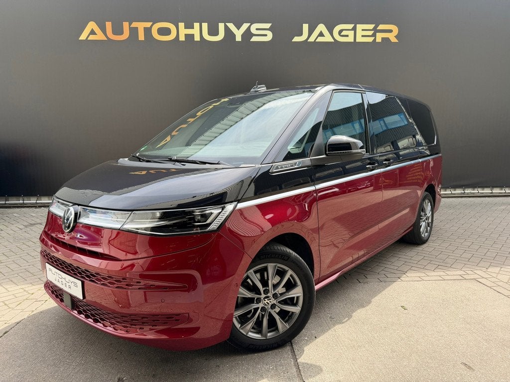 Volkswagen Multivan 1.4 eHybrid L2H1 Energetic Pano Carplay, Auto's, Stof, Gebruikt, 7 stoelen, Zwart