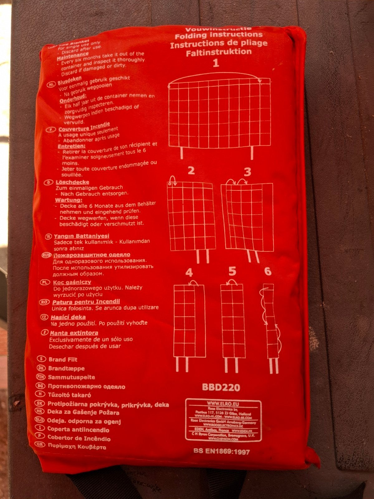 Nieuwe Blusdeken BBD220 - Veiligheid voorop, Huis en Inrichting, Brandblussers en Brandkasten, Ophalen of Verzenden, Nieuw, Brandblusser