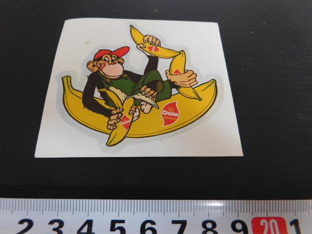sticker dole bananas strip aap banaan bananen, Ophalen, Zo goed als nieuw