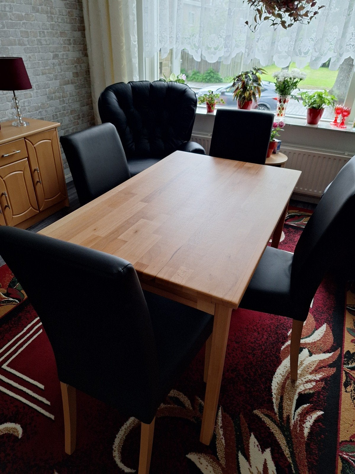 Eettafels met 4 stoelen, Ophalen of Verzenden, 4 tot 6 stoelen