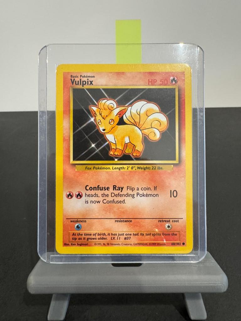 Vulpix 68/102 - Pokémon Base Set Kaart, Ophalen of Verzenden, Gebruikt, Losse kaart