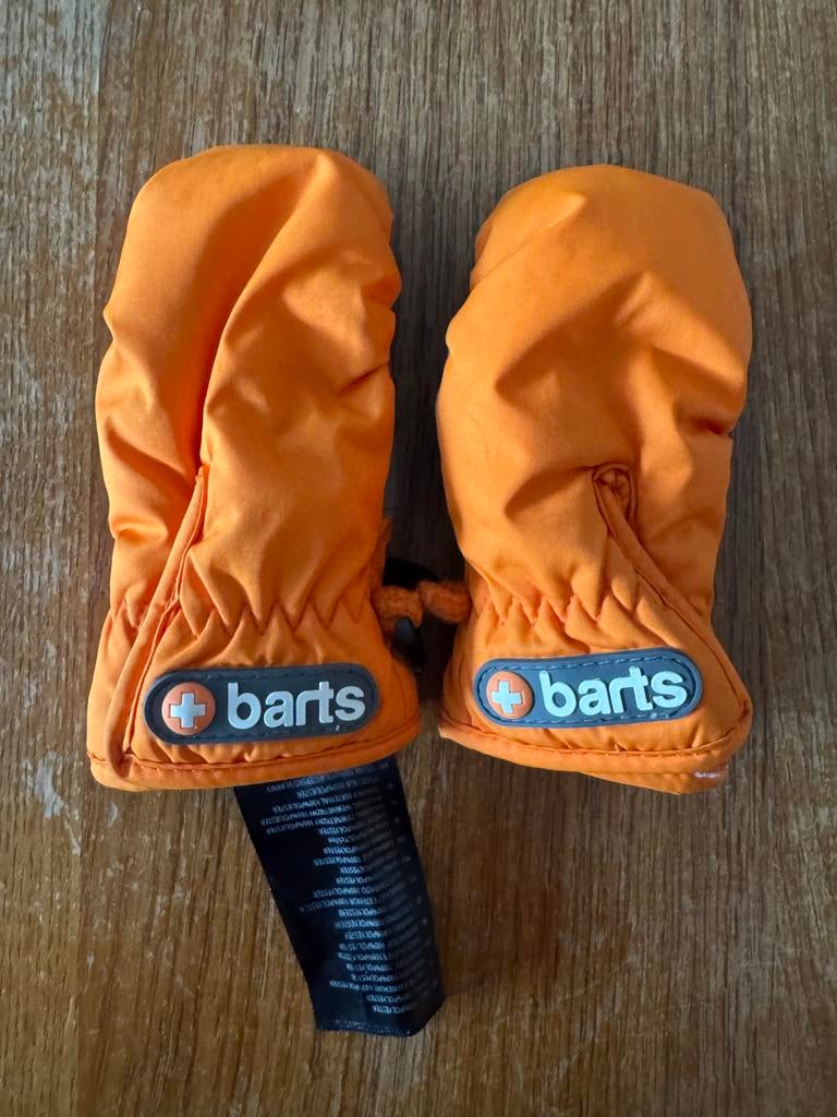 Barts wanten handschoenen maat 1 (1-2 jaar) - Oranje, Kinderen en Baby's, Ophalen of Verzenden, Zo goed als nieuw, Jongetje of Meisje