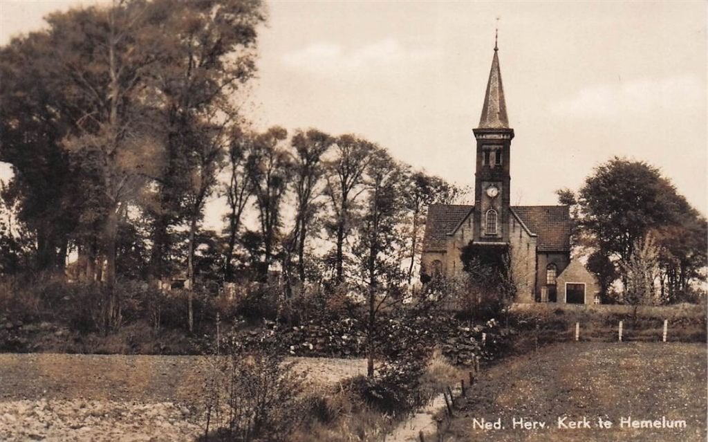 703-192-035 Ned Herv Kerk te Hemelum, Verzamelen, Verzenden, Voor 1920, Friesland