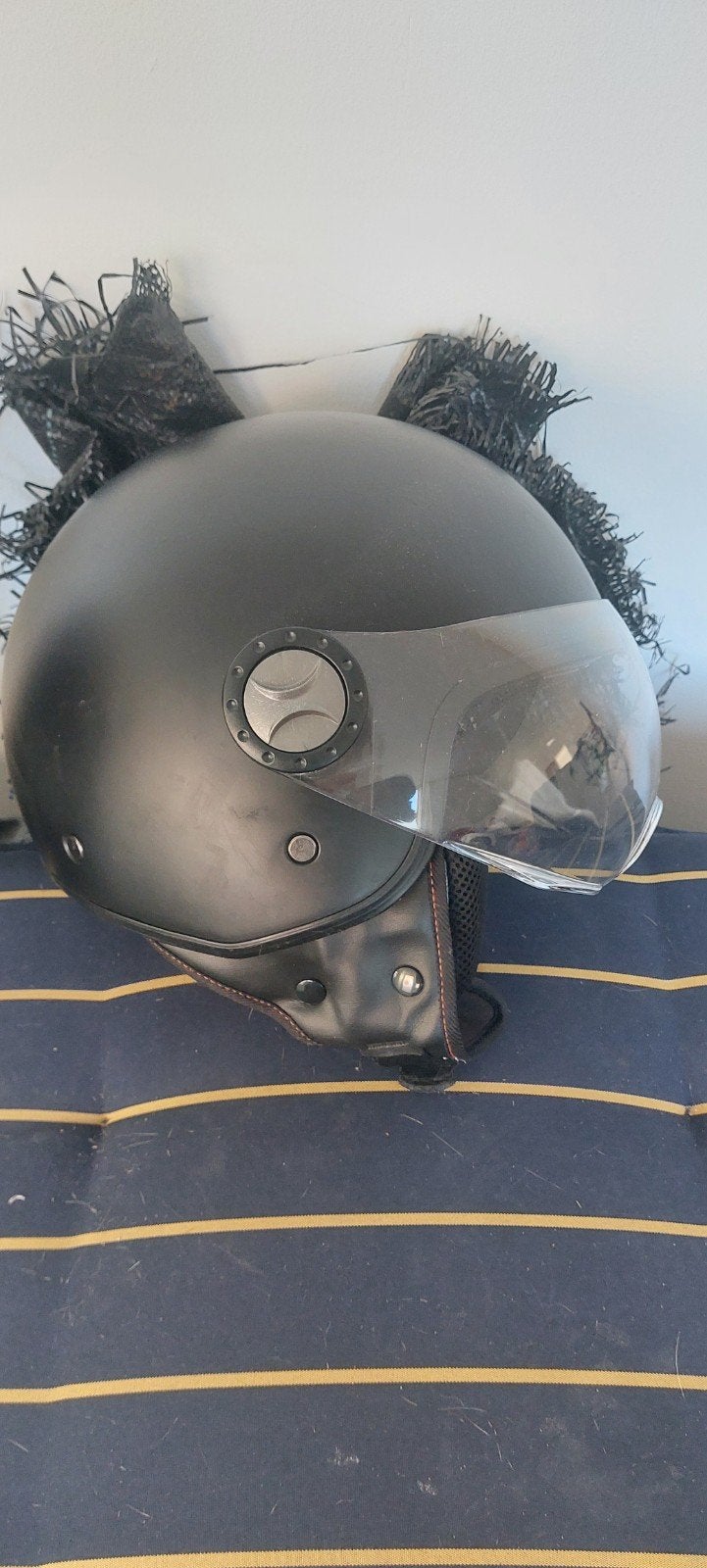 Vito Helmets scooterhelm mat zwart maat S (55-56cm), Ophalen of Verzenden, Zo goed als nieuw, Small, Vito Helmets
