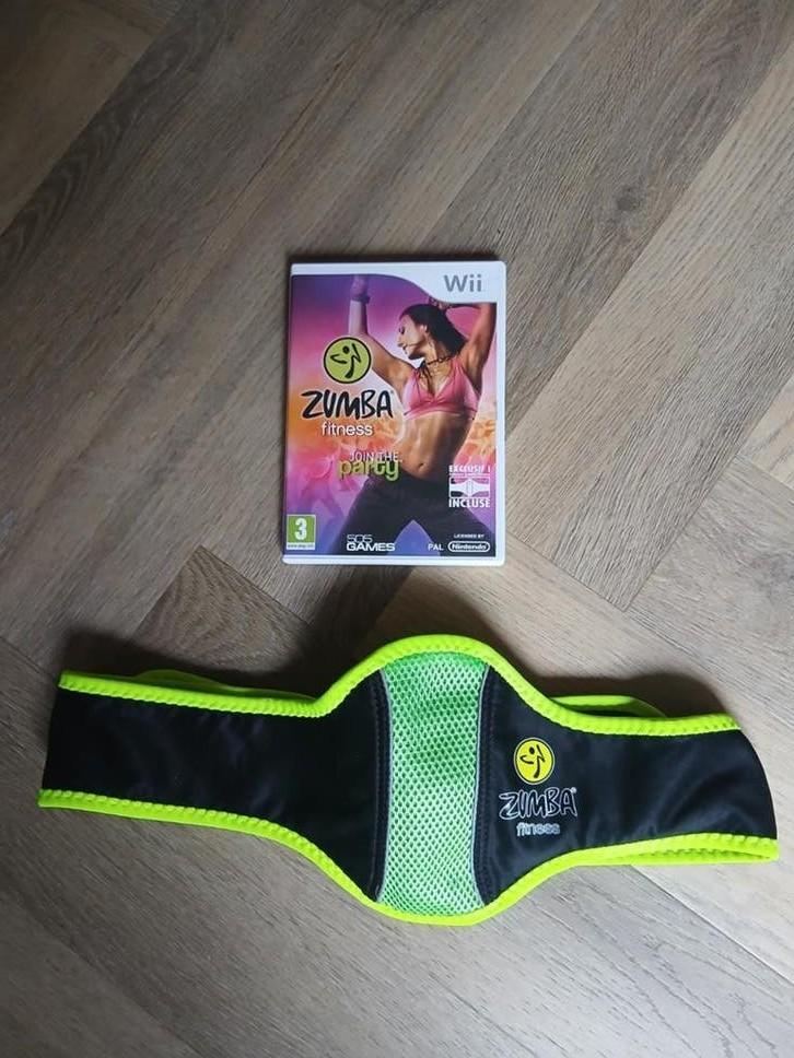 Zumba Fitness Wii met heupband - Dans en beweeg!, Spelcomputers en Games, Games | Nintendo Wii, Ophalen, 1 speler, Zo goed als nieuw