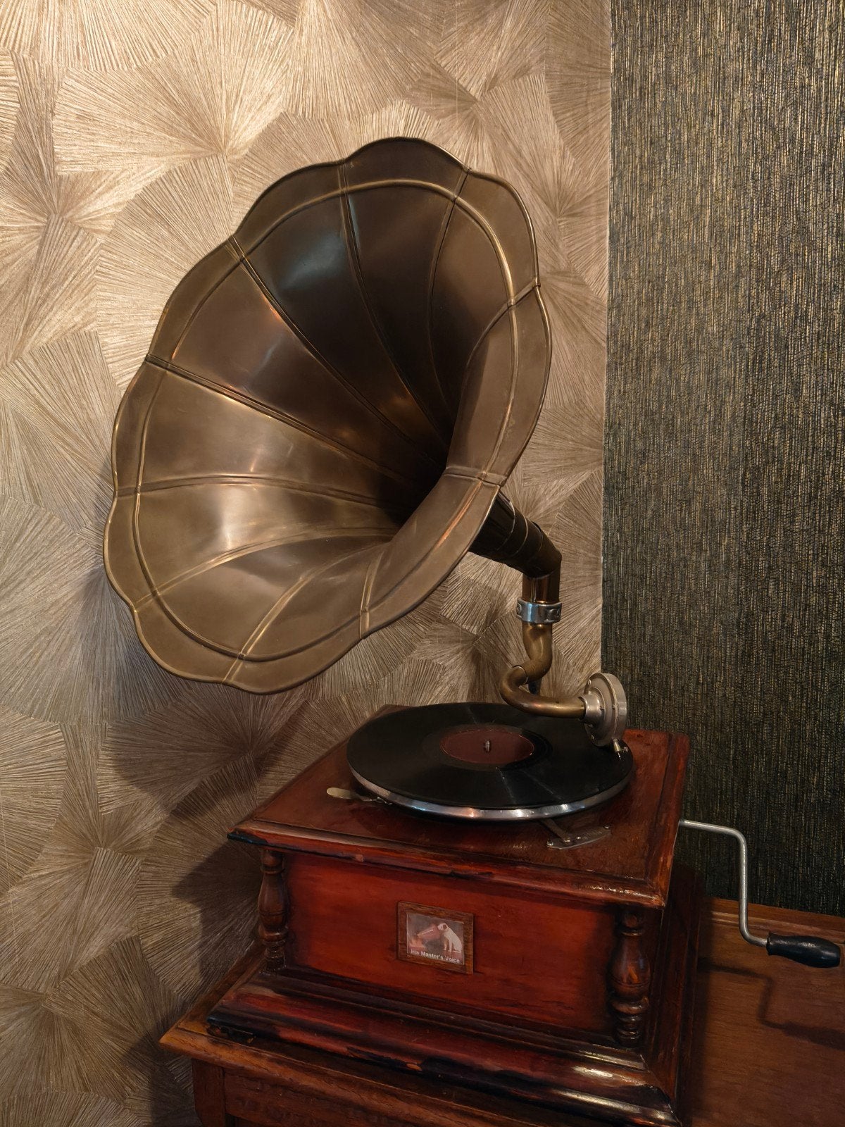 Antieke Grammofoon - His Master's Voice, Ophalen, Gebruikt, Platenspeler, Overige merken