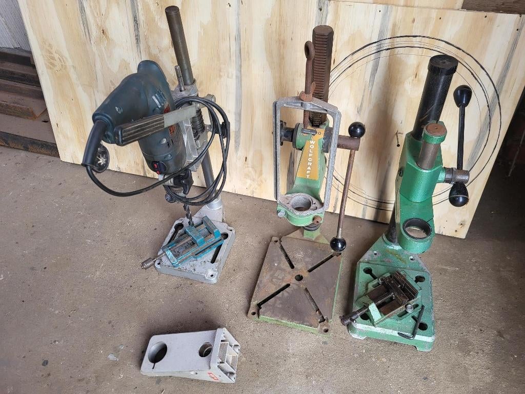 *** Boorsrtandaard met machine  klem / kolomboormachine ***, Ophalen of Verzenden, Gebruikt