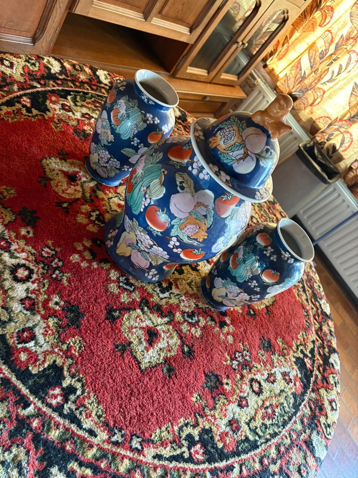 3-delige Vintage Chinese Kaststel Set – HK 5 Dynasty, Ophalen