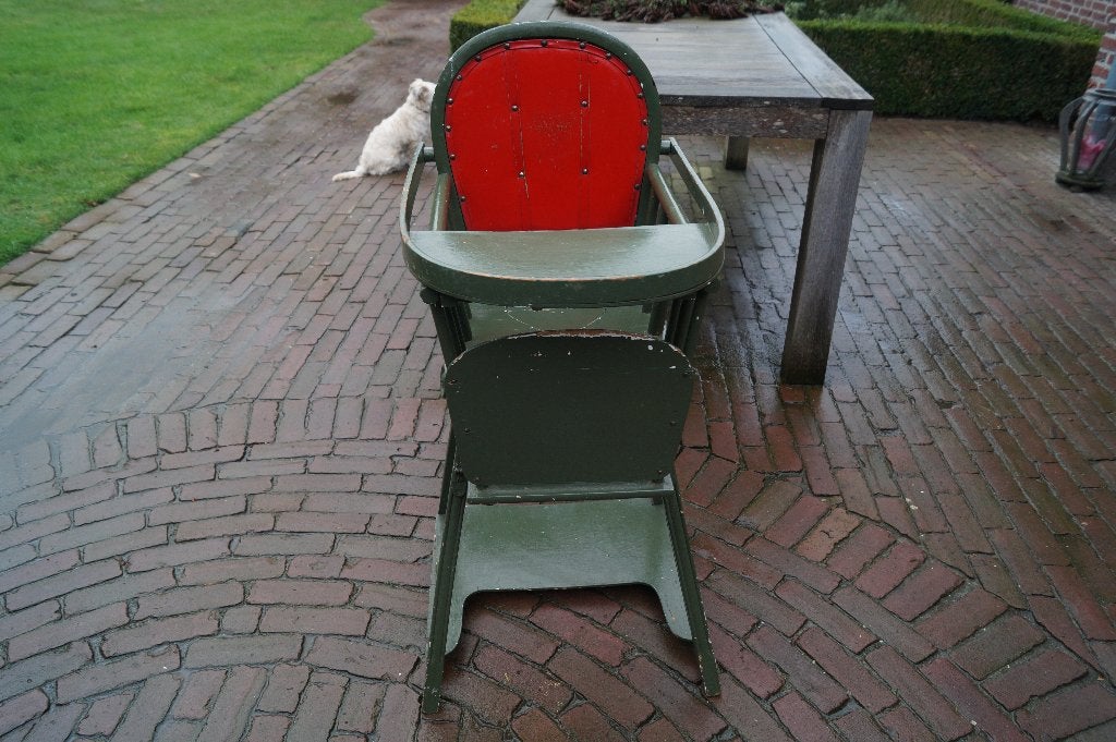 Nostalgische kinderstoel om te bouwen tot tafel en stoeltje., Ophalen of Verzenden, Gebruikt, Meegroeistoel