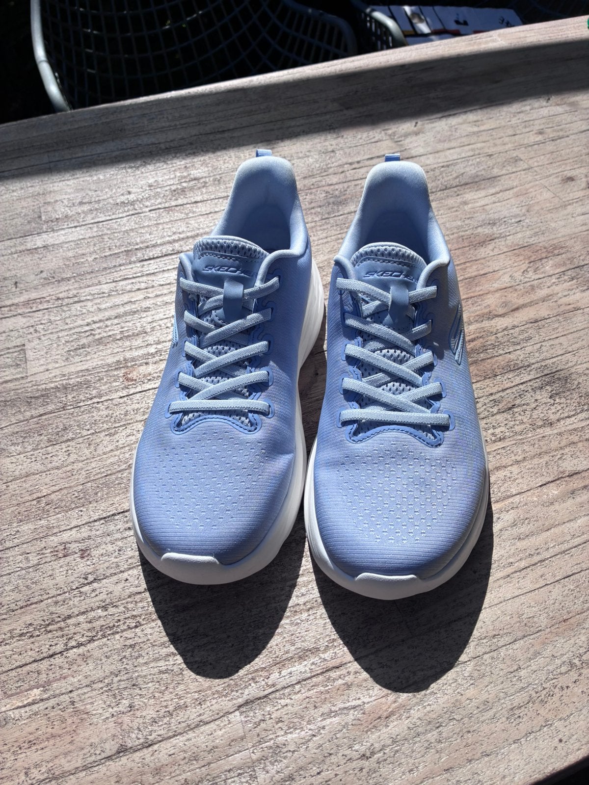 Skechers slip in dames maat 40, Ophalen of Verzenden, Zo goed als nieuw, Blauw, Sneakers of Gympen