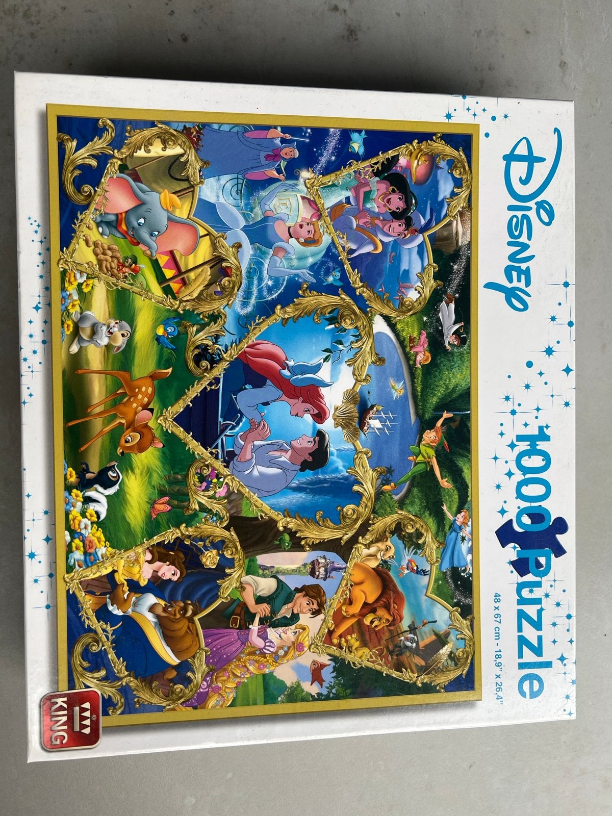Disney 1000 stukjes legpuzzel - Diverse prinsessen, Ophalen, 500 t/m 1500 stukjes, Gebruikt, Legpuzzel