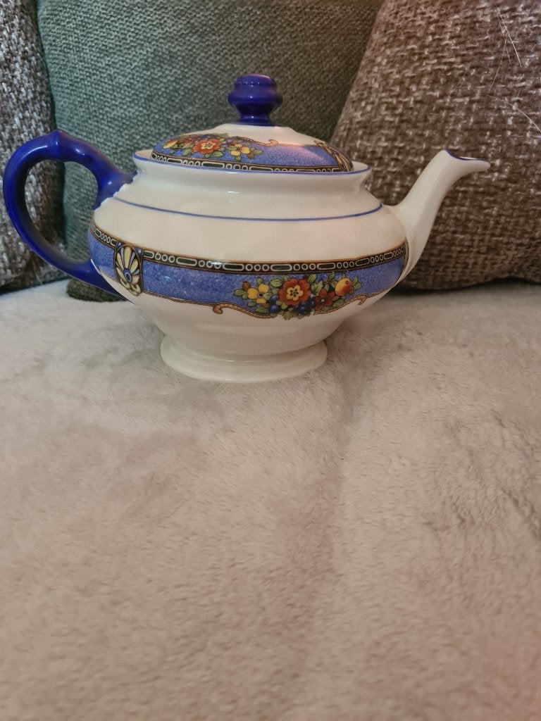 Union K Servies - Vintage Theeservies met fruit Details, Ophalen of Verzenden
