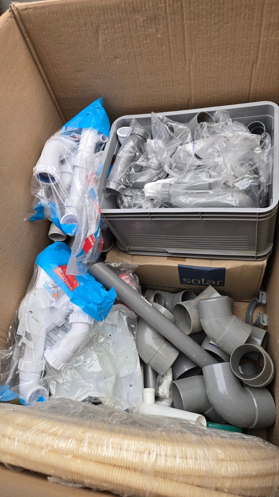PVC stukken, buigijzers, electra en sifons, Ophalen, Gebruikt, Pvc, Overige typen