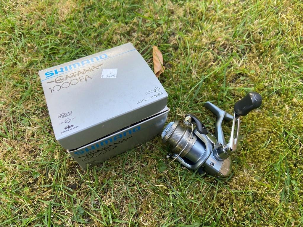 Shimano Catana Molen 1000 FA met reserve spoel, Ophalen of Verzenden, Zo goed als nieuw, Molen
