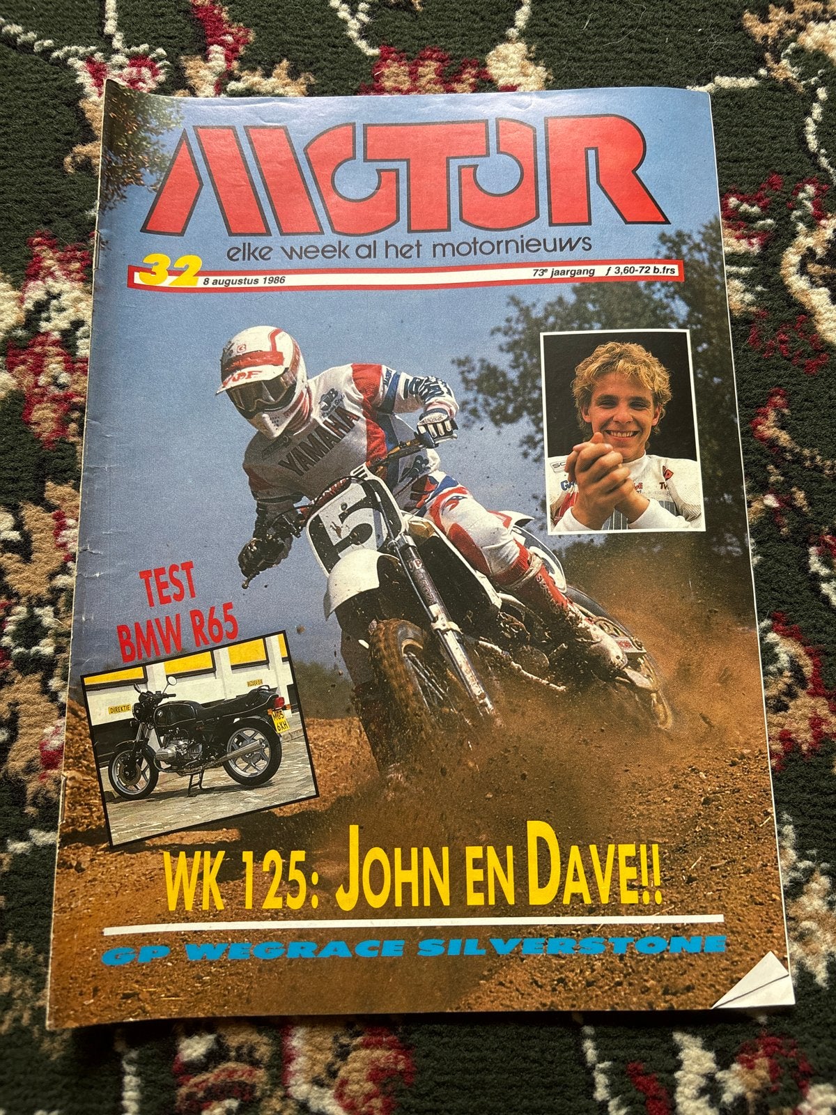 Motor Magazine 8 augustus 1986 - WK 125, Test BMW R65, Ophalen of Verzenden, Gelezen, Algemeen
