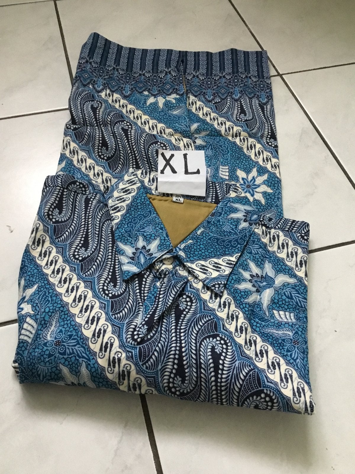 Nieuwe batik overhem met voering XL👔, Ophalen of Verzenden, Nieuw, Maat 46/48 (XL) of groter, Sjaal