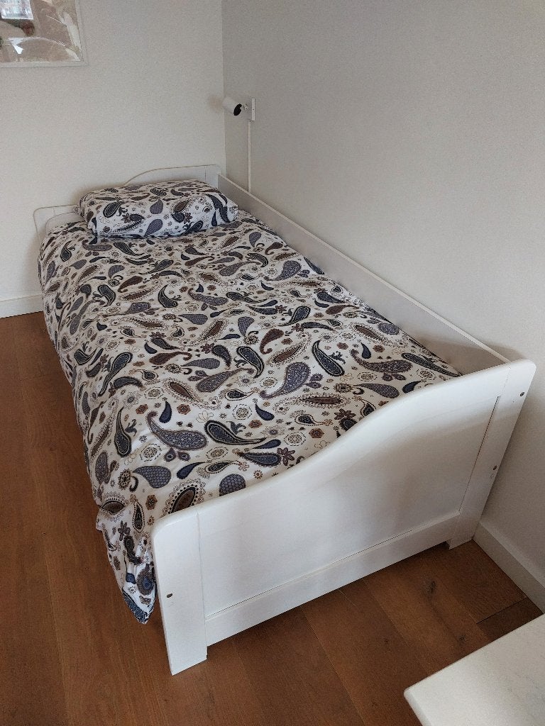 Eenpersoonsbed met onderschuifbed, Ophalen, Gebruikt, 90 cm, Eenpersoons