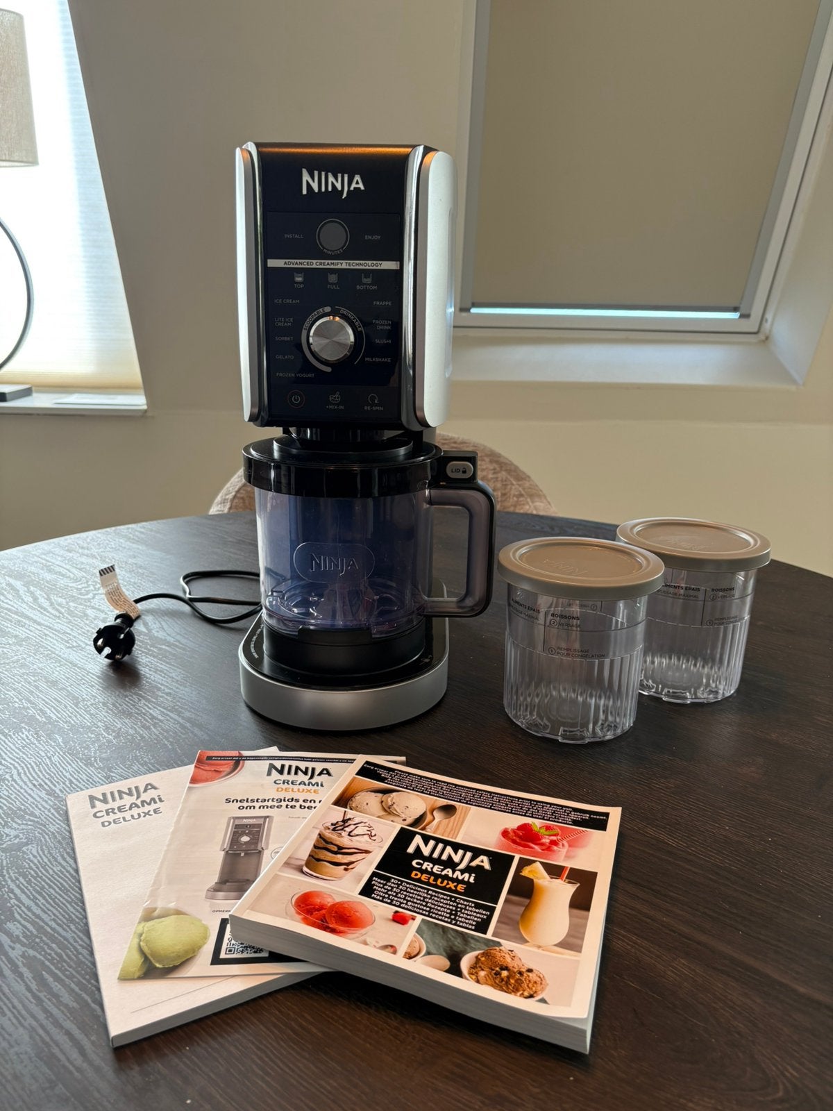 Ninja CREAMi Deluxe ijsmaker – Zo goed als nieuw!, Witgoed en Apparatuur, 4 liter of meer, Ophalen, Zo goed als nieuw, 3 snelheden of meer