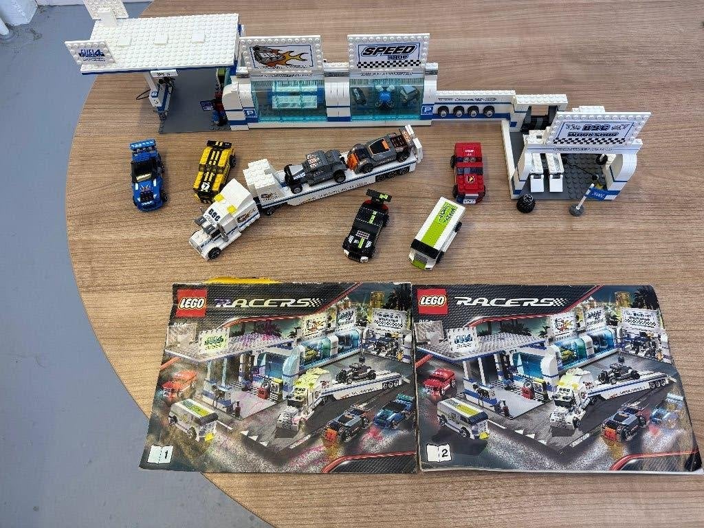 Grote Lego race auto + garage set Brick street Customs 8154, Kinderen en Baby's, Speelgoed | Duplo en Lego, Lego, Compleet, Ophalen of Verzenden