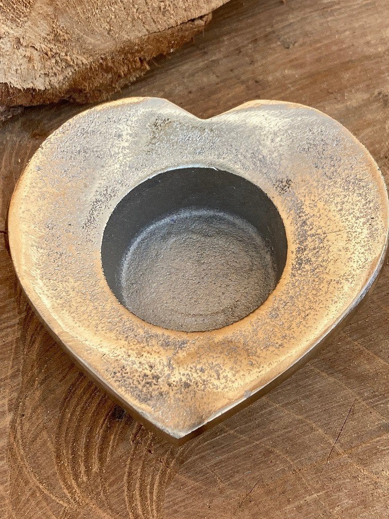 WAXINELICHTHOUDER ZILVER HART 9 CM NIEUW, -, -, Nieuw, Ophalen of Verzenden