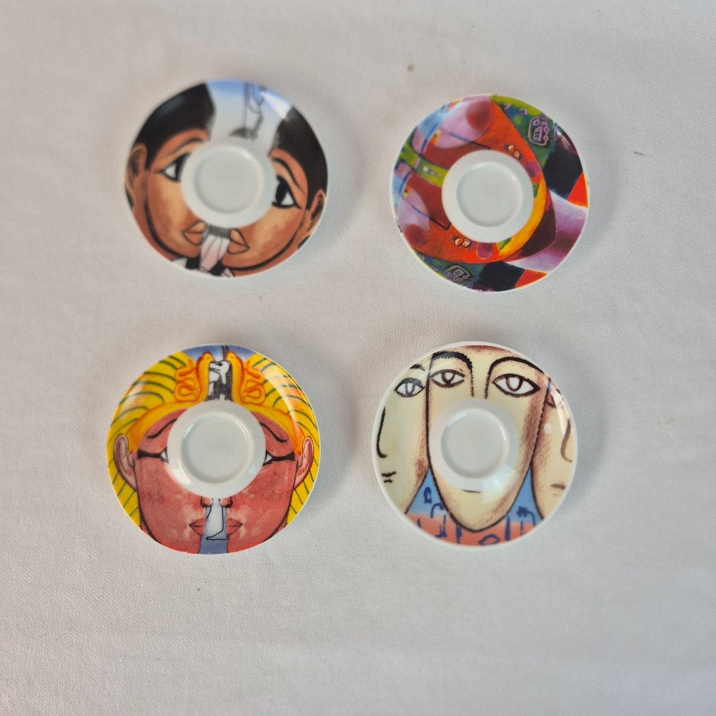 Schotels Yong Art collection, Gebruikt, Ophalen of Verzenden, Overige stijlen, Kop(pen) en/of Schotel(s)