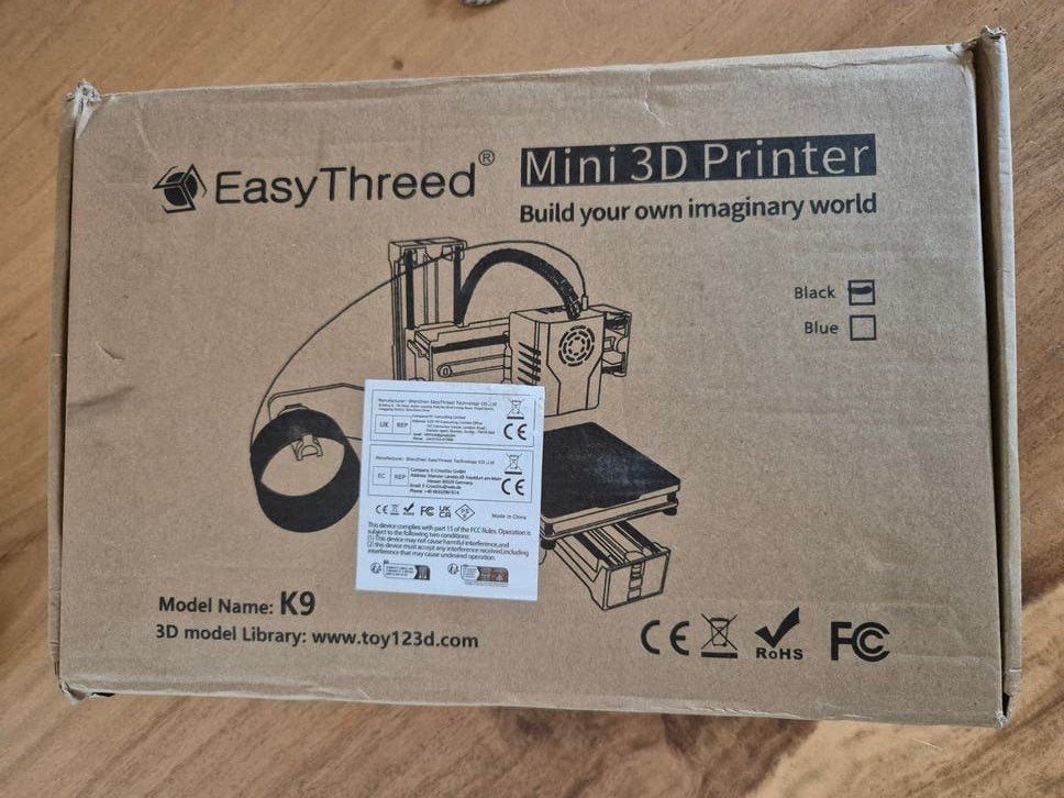 EasyThreed  K9 3D printer   Nieuw in doos, Computers en Software, 3D Printers, Ophalen, EasyThreed, Nieuw, Filament