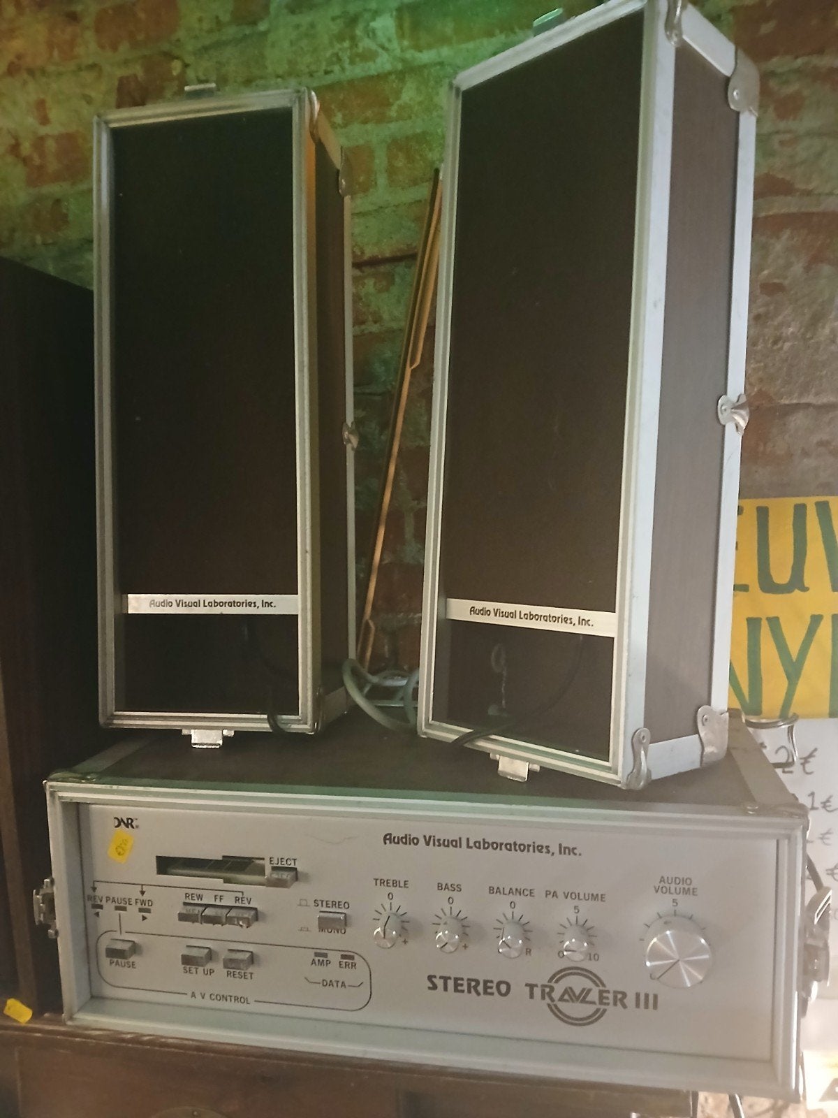 Audio Visual Laboratories Stereo Trazer III met speakers, Gebruikt, Losse componenten, Speakers, Ophalen