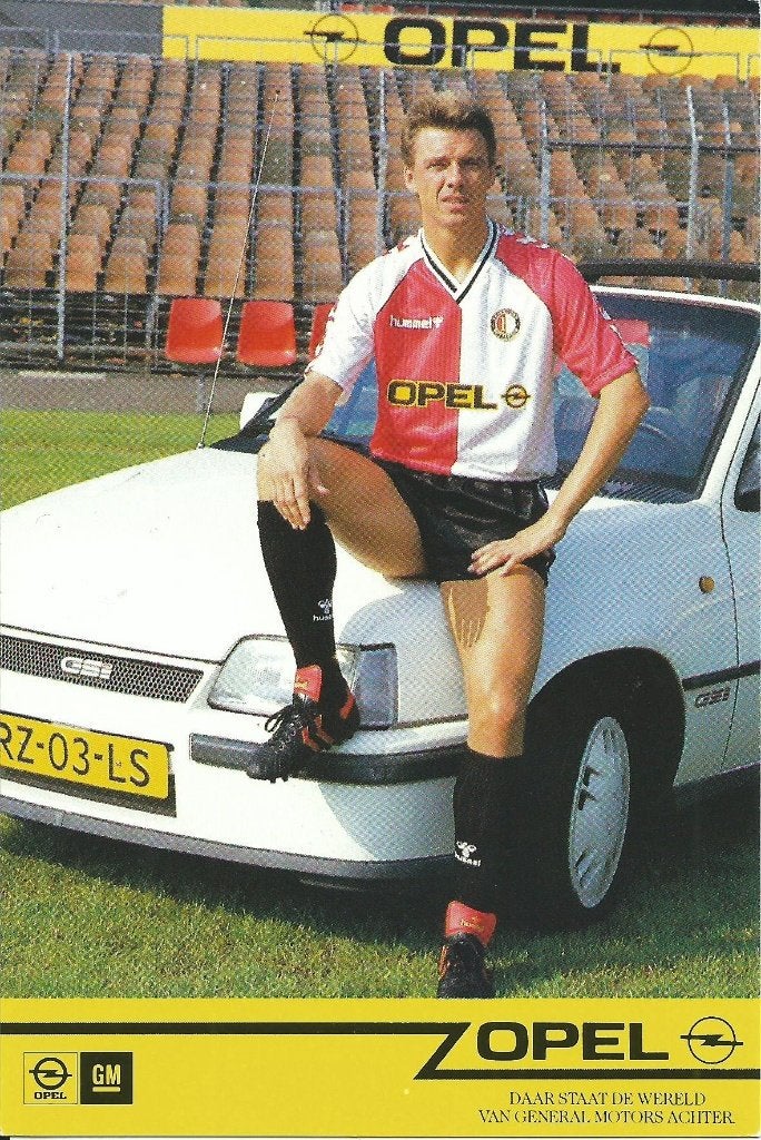 1987-1988 fotokaart Keje Molenaar Feyenoord, Ophalen of Verzenden, Zo goed als nieuw, Feyenoord, Spelerskaart