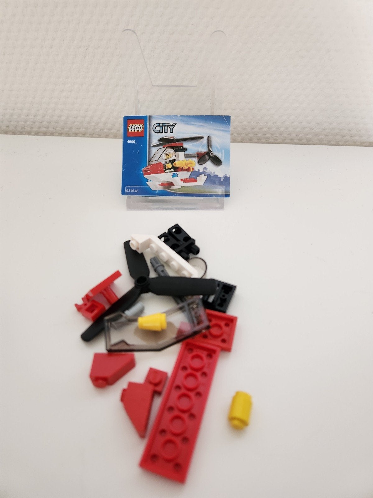 Lego - helikopter - 4900, Gebruikt, Lego, Ophalen of Verzenden, Complete set