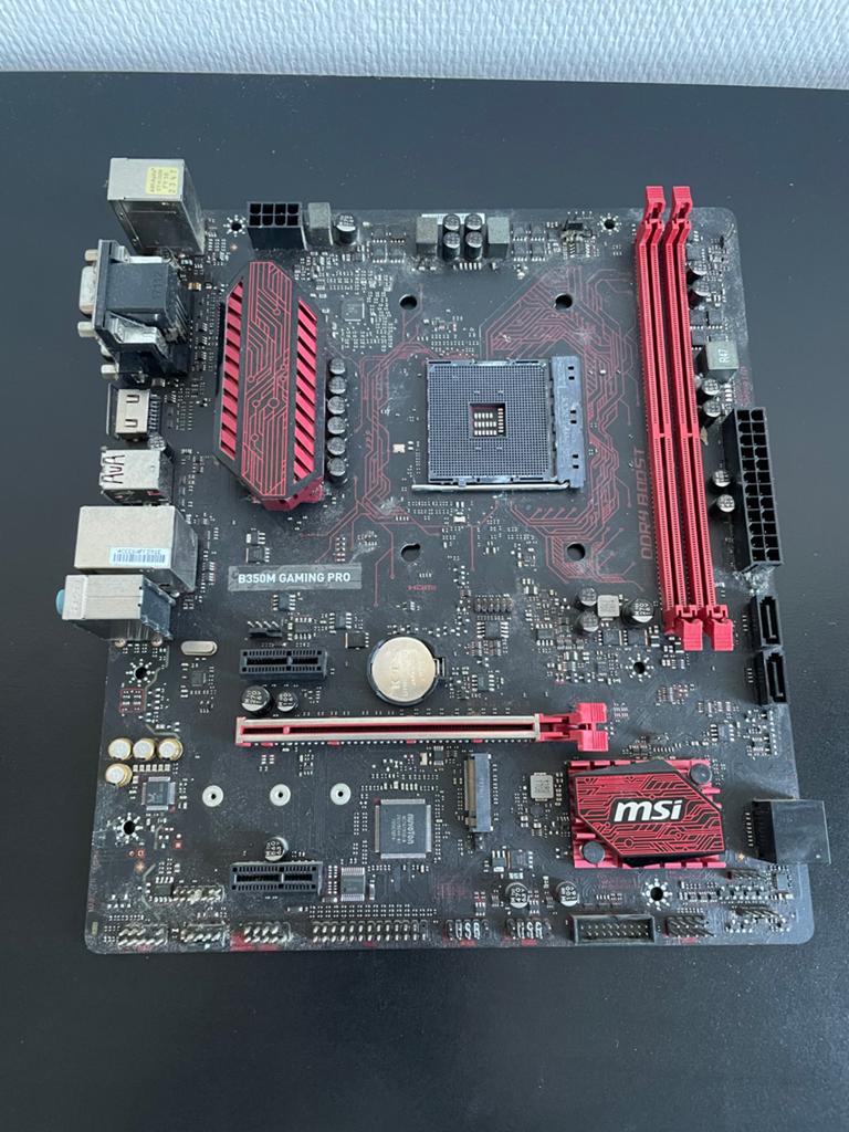 MSI B350M GAMING PRO Moederbord - AMD AM4 Socket, Computers en Software, Moederborden, Gebruikt, AMD, DDR4, Ophalen