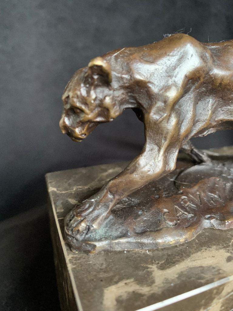 Panter. brons, Ophalen of Verzenden, Gemerkt, Brons, Beeld
