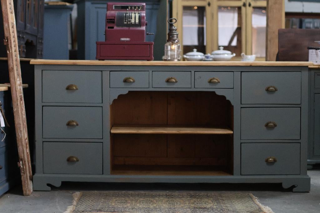 Dressoir / Toonbank *Eiland* vintage, Huis en Inrichting, Kasten | Dressoirs, Ophalen, Met plank(en), 150 tot 200 cm, Zo goed als nieuw