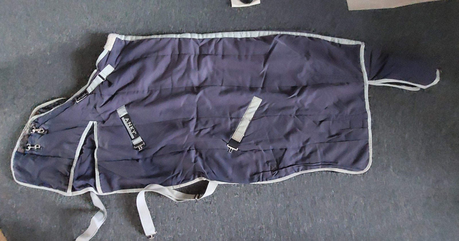 Anky stal- winterdeken 300 gr blauw maat 145 / 195 cm, Full (L), Ophalen of Verzenden, Zo goed als nieuw, Anky