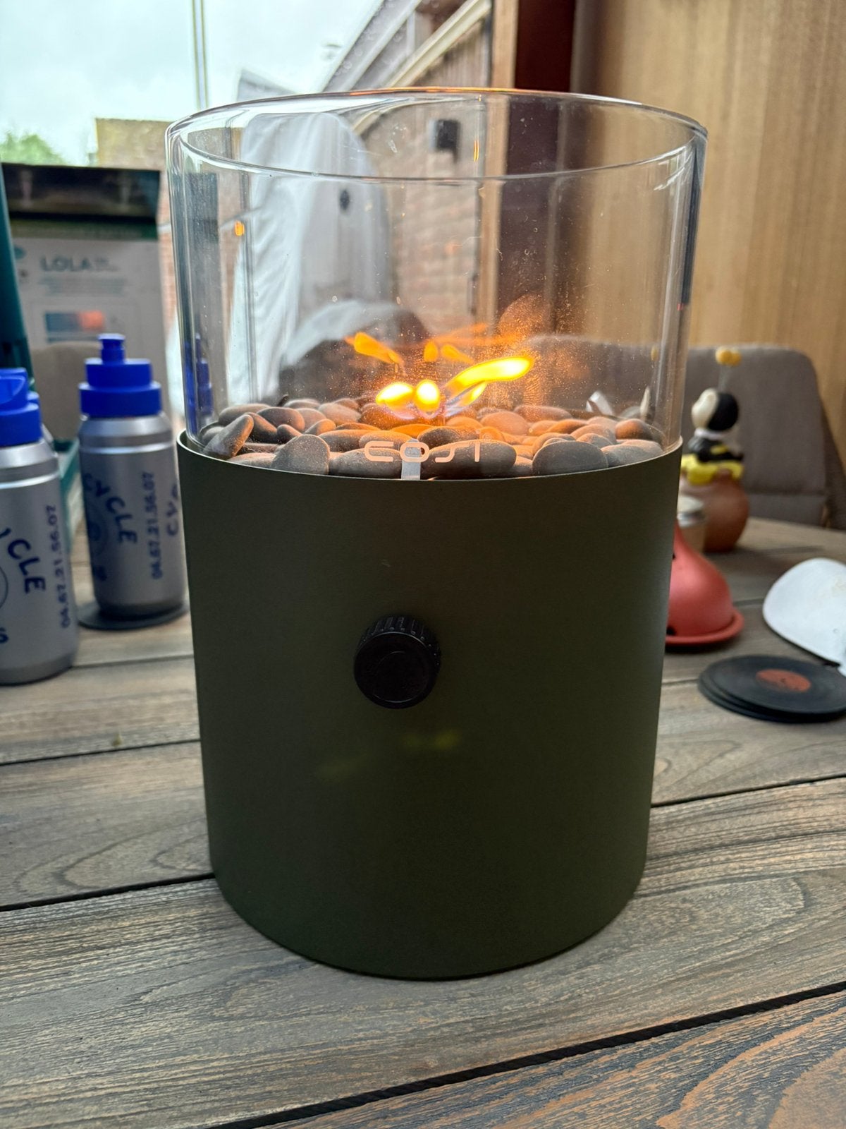 Cosi XL gaslantaarn moss green, Tuin en Terras, Ophalen, Zo goed als nieuw, Gas