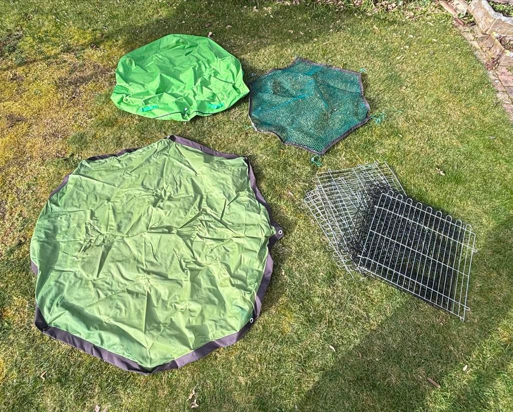 Konijnenren met schaduwdoek en bodemdoek, Dieren en Toebehoren, Ophalen, Overige typen