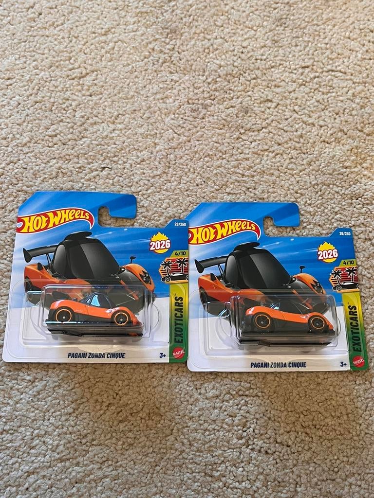 Hotwheels pagani zonda cinque, Verzenden, Nieuw, Handmatig, Hot Wheels