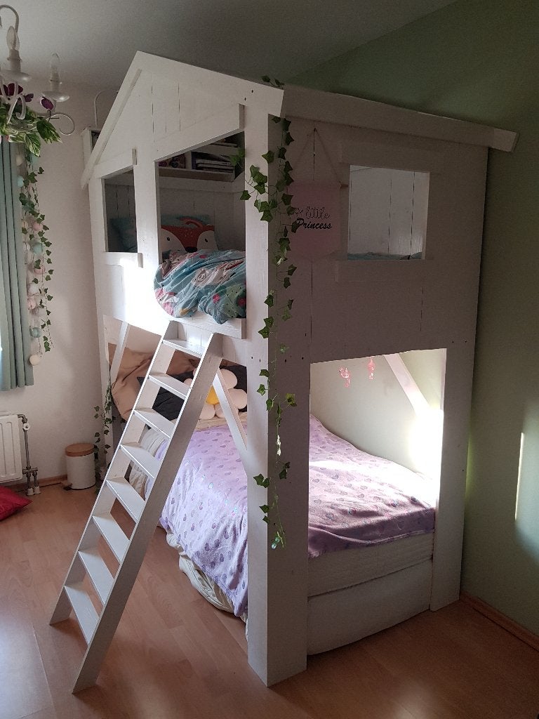 Boomhut bed / hoogslaper, Ophalen, Zo goed als nieuw, Hoogslaper